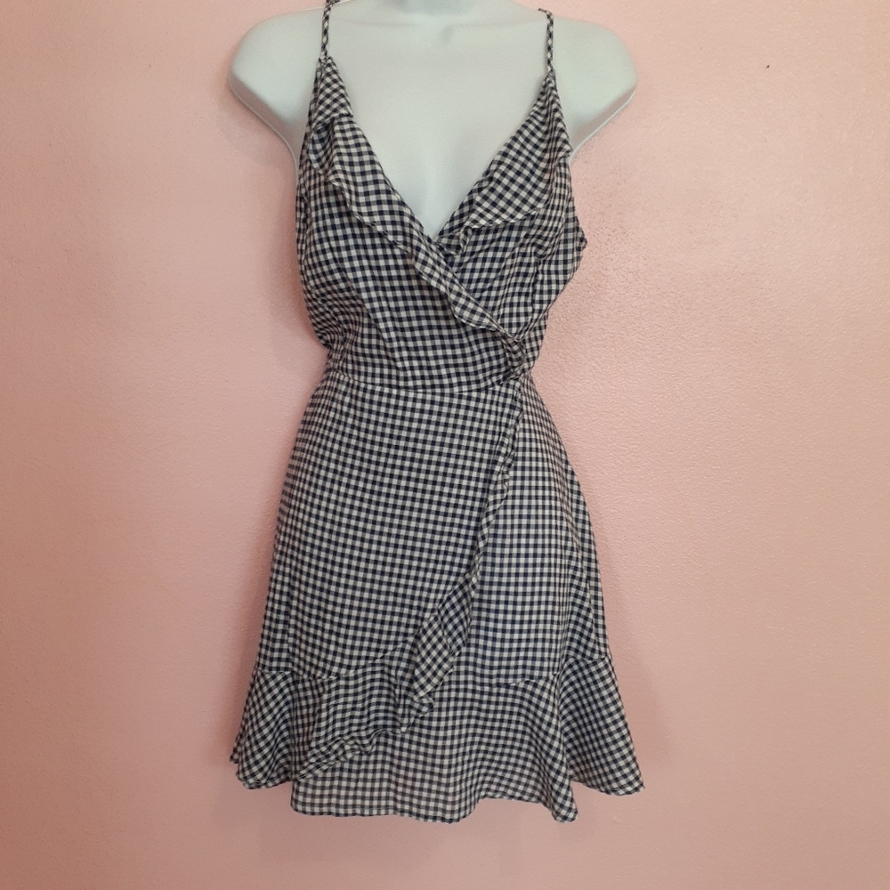 Ocean Drive white and dark blue dress